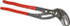 Knipex 87 01 400 Tongue & Groove Plier: 2-1/2" Cutting Capacity, Standard Jaw