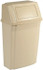 Rubbermaid FG782200BEIG Profile Wall Mount Trash/Garbage Can/Bin, 15 Gal, Beige