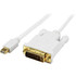 StarTech.com MDP2DVIMM3WS StarTech.com 3 ft Mini DisplayPort to DVI Active Adapter Converter Cable - mDP to DVI 1920x1200 - White