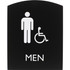 Lorell 02677 Lorell Arched Men's Handicap Restroom Sign