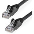 StarTech.com N6LPATCH50BK StarTech.com 50ft (15m) CAT6 Ethernet Cable, LSZH (Low Smoke Zero Halogen) 10 GbE Snagless 100W PoE UTP RJ45 Black Network Patch Cord, ETL