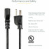 StarTech.com PXT101_10 StarTech.com 10ft (3m) Computer Power Cord, NEMA 5-15P to C13, 10A 125V, 18AWG, Black Replacement AC PC Power Cord, TV/Monitor Power Cable