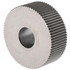 MSC OUS-225 Standard Knurl Wheel: 1" Dia, 90 ° Tooth Angle, 25 TPI, Straight, High Speed Steel