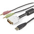 StarTech.com USBDVI4N1A10 StarTech.com 4-in-1 USB DVI KVM Cable - Keyboard / video / mouse / audio extender - 4 pin USB Type A, mini-phone stereo 3.5 mm , DVI-I - mini-phone stereo 3.5 mm , 4 pin USB Type B, DVI-I - 3 m