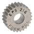 MSC EPS-216 Standard Knurl Wheel: 1/2" Dia, 90 ° Tooth Angle, 16 TPI, Straight, High Speed Steel