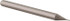 Accupro 12276795 Square End Mill: 0.018" Dia, 0.054" LOC, 4 Flutes, Solid Carbide