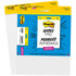 Working collaboratively with colleagues can help produce creative solutions to the problems that are slowing your projects down. These Post-it wall pads can be mounted on just about any surface, turning your office into a meeting room.  Portable easel pad with white premium self-stick flip-chart paper that resists marker bleed-through.  No easel stand needed.  rolls up for easy portability and hangs securely with Command Strips.  Sticky wall pads are primary ruled and perfect for training or teaching sessions, brainstorming sessions, planning sessions, project management and agile processes, meetings and presentations.  Easel paper sticks and re-sticks with super sticking power to most surfaces and can be repositioned without surface damage.  tape or tacks needed unlike standard flip chart paper.