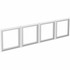 Lorell 59711 Lorell Wall-Mount Hutch Frosted Glass Door
