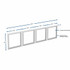 Lorell 59711 Lorell Wall-Mount Hutch Frosted Glass Door