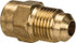 Parker 46F-5-2 Brass Flared Tube Connector: 5/16" Tube OD, 1/8-27 Thread, 45 ° Flared Angle