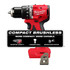 Milwaukee Tool 3602-20 Cordless Drills; Chuck Size (Inch): 1/2 ; Chuck Type: All-Metal Keyless Ratcheting ; Reversible: Yes ; Speed (RPM): 0 to 1700 ; Batteries Included: No ; Includes: (1) 3602-20 M18 Compact Brushless Hammer Drill Driver, (1) Belt 