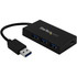 StarTech.com HB30A3A1CFB StarTech.com 4 Port USB 3.0 Hub - USB Type-A to 1x USB-C & 3x USB-A SuperSpeed 5Gbps - USB Bus Powered - Portable/Laptop USB 3.2 Gen 1 Hub