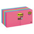 3M CO Post-it 654-14+4SSMX  Super Sticky Notes, 3 in x 3 in, 18 Pads, 90 Sheets/Pad, 2x the Sticking Power, Assorted Colors