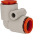 SMC PNEUMATICS KQ2L11-00A Push-to-Connect Tube Fitting: Union, 3/8" OD