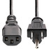 StarTech.com PXT10112 StarTech.com 12ft (3.6m) Computer Power Cord, NEMA 5-15P to C13, 10A 125V 18AWG, Black Replacement AC PC Power Cord TV/Monitor Power Cable