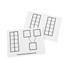 Didax DD-211441-2  Dry-Erase Ten Frame Mats, 9in x 12in, White, Pack Of 2