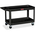 Rubbermaid Commercial Products Rubbermaid Commercial 9T6700BLA Rubbermaid Commercial 4" Casters 2-shelf Utility Cart