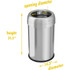 HLS Commercial HLS13STR HLS Commercial Stainless Steel Open Top Trash Can