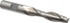 Cleveland C41718 Square End Mill: 1/2'' Dia, 2'' LOC, 1/2'' Shank Dia, 4'' OAL, 2 Flutes, High Speed Steel