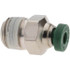 Parker 12505 Push-To-Connect Tube to Male & Tube to Male NPT Tube Fitting: Male Connector, 1/8" Thread, 1/8" OD