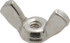Value Collection R63081222 #6-32 UNC, Stainless Steel Standard Wing Nut