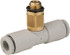 SMC PNEUMATICS KQ2T23-M5A Push-To-Connect Tube Fitting: Male Branch Tee, M5 x 0.8 Thread