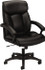 Basyx BSXVL151SB11 Task Chair: Leather, Black