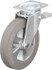 Blickle 520908 Swivel Top Plate Caster: Solid Rubber, 10" Wheel Dia, 2" Wheel Width, 1,430 lb Capacity