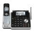 VTECH HOLDINGS LTD AT&amp;T TL88102 AT&T TL88102 DECT 6.0 Digital 2-Line Cordless Phone With Answering, Silver/Black