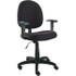 ALERA ALEVTA4810 Task Chair: Acrylic Fabric, Adjustable Height, 17-1/4 to 22-1/2" Seat Height, Black