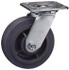 Albion 16TM06101R Rigid Top Plate Caster: Phenolic, 6" Wheel Dia, 1-1/2" Wheel Width, 800 lb Capacity, 7-1/4" OAH