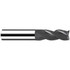 Fraisa B5640501 Corner Radius End Mill: 12 mm Dia, 25.00 mm LOC, 40 deg Helix, C Coated, Corner Radius End, Centercutting Series Base-X