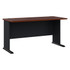 Bush Business Furniture WC90460A  Office Advantage 60inW Computer Desk, Hansen Cherry/Galaxy, Standard Delivery