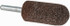 Grier Abrasives A11-R-153 Mounted Point: 2" Thick, 1/4" Shank Dia, A11, 60 Grit, Medium