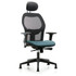 Blue Ridge Ergonomics MSC41542 Task Chair: Vinyl, Storm