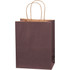 B O X MANAGEMENT, INC. BGS103BR Partners Brand Tinted Shopping Bags, 10 1/4inH x 8inW x 4 1/2inD, Brown, Case Of 250