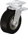 Blickle 642876 Swivel Top Plate Caster: Solid Rubber, 8" Wheel Dia, 3-9/64" Wheel Width, 1,870 lb Capacity, 9-41/64" OAH