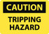 AccuformNMC Sign: Rectangle, "Caution - Tripping Hazard" C404P