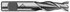 Cleveland C41848 Square End Mill:  0.3750" Dia, 0.75" LOC, 0.375" Shank Dia, 2.5" OAL, 2 Flutes, High Speed Steel