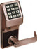 Alarm Lock DL2700 US10B Combination Entry with Key Override Lever Lockset for 1-5/8 to 1-7/8" Thick Doors