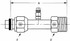 Eaton R12-Z58 Hydraulic Hose Adapter: 3/4-16