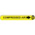 AccuformNMC A4023 Pipe Marker with Compressed Air Legend and Arrow Graphic