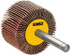 DeWALT DAFE1R1210 Mounted Flap Wheel: 2" Dia, 3/4" Face Width, 120 Grit, Aluminum Oxide