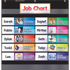 SCHOLASTIC INC Scholastic Teacher's Friend 978-0-545-83864-1 Scholastic Teacher Resources Pocket Chart, Class Jobs, 26 1/2in x 27 1/2in, Black, Kindergarten to Grade 5