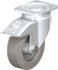Blickle 620013 Swivel Top Plate Caster: Solid Rubber, 5" Wheel Dia, 1-9/16" Wheel Width, 550 lb Capacity, 6-1/2" OAH