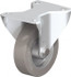 Blickle 416057 Rigid Top Plate Caster: Solid Rubber, 5" Wheel Dia, 1-9/16" Wheel Width, 550 lb Capacity, 6-3/32" OAH