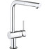 Grohe 30218001 Kitchen & Bar Faucets; Type: Pull Out ; Style: Contemporary; Modern; Transitional ; Mount: Deck ; Design: One Handle ; Handle Type: Lever ; Spout Type: Pullout