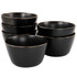 MEGAGOODS, INC. Elama 995116277M  Paul 6-Piece Stoneware Bowl Set, Matte Black/Gold