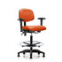 Blue Ridge Ergonomics MSC47914 Task Chair: Vinyl, Orange Kist