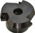 Cutting Tool Technologies SCNM-520 3" Cut Diam, 1" Arbor Hole, 0.45" Max Depth of Cut, 15° Indexable Chamfer & Angle Face Mill